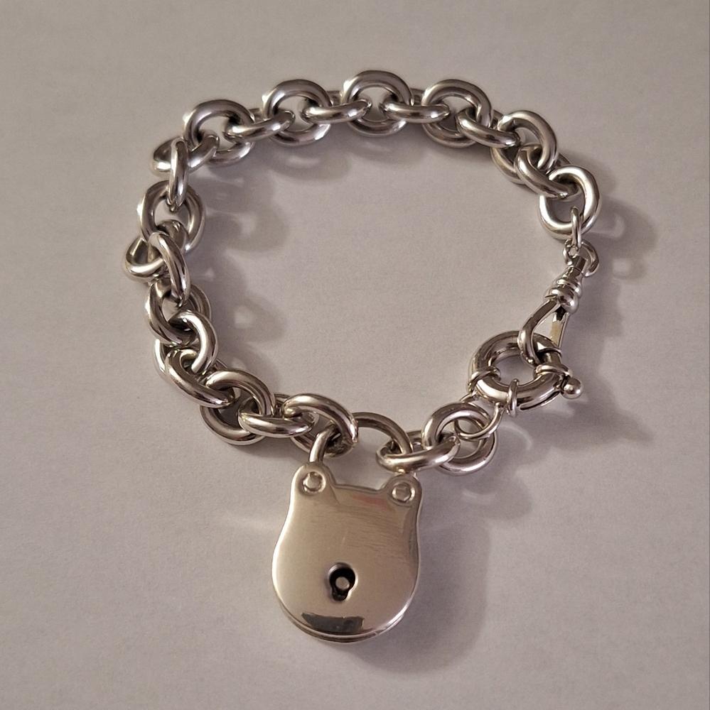 Lock Bracelet Sterling Silver